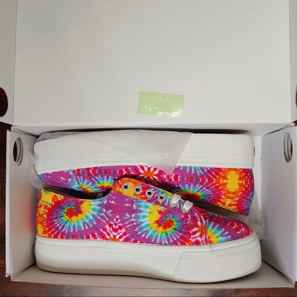 superga tie dye platform sneakers